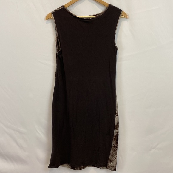 Simply Vera Vera Wang brown knotted dress in brown and gray size S - Picture 7 of 11